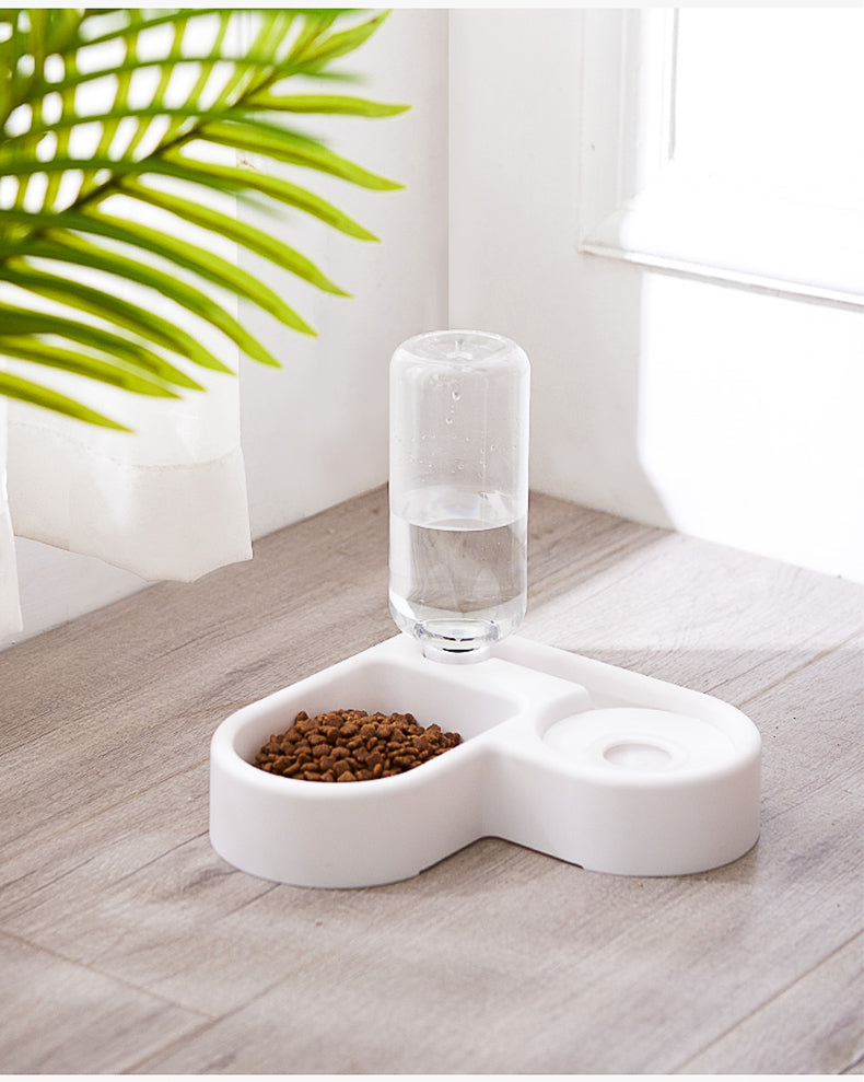 KFX-2971581 Dual-Use Cat and Dog Bowl with Non-Wet Mouth Design - Available in Pink, Blue, and White