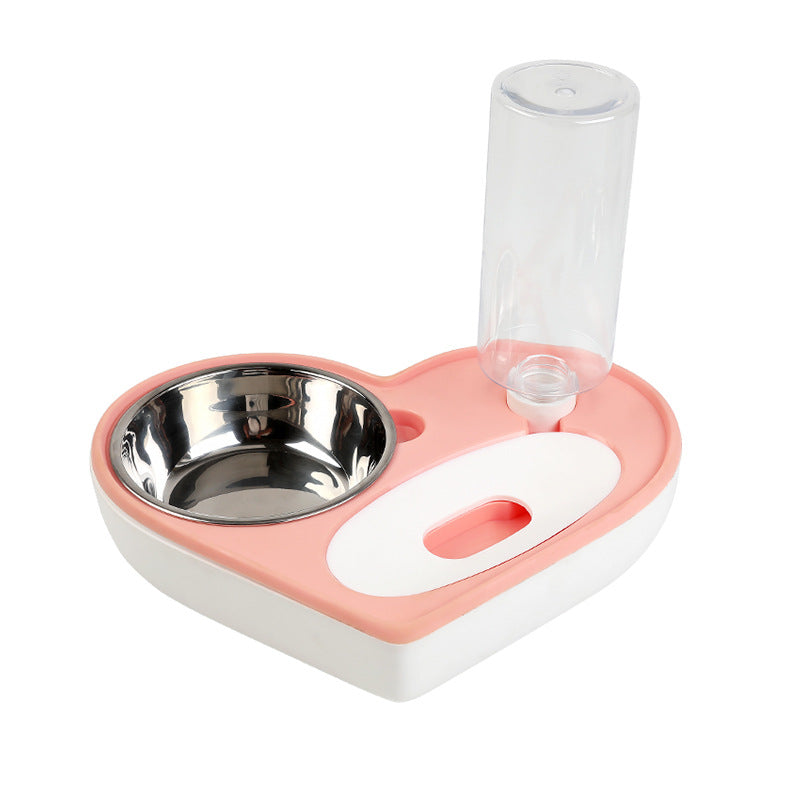 KFX-2971581 Dual-Use Cat and Dog Bowl with Non-Wet Mouth Design - Available in Pink, Blue, and White