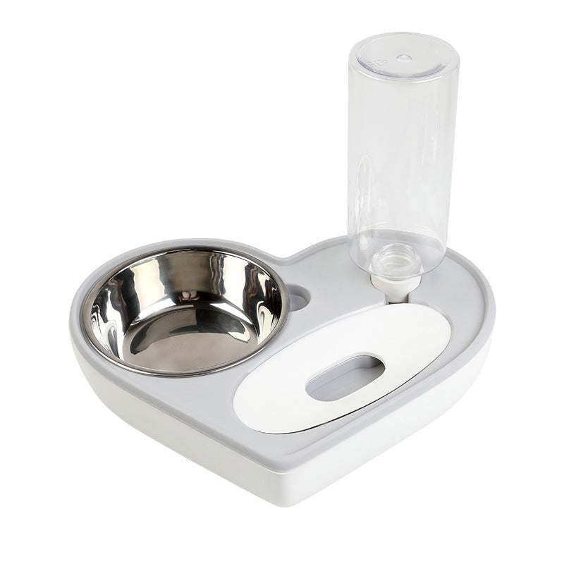 KFX-2971581 Dual-Use Cat and Dog Bowl with Non-Wet Mouth Design - Available in Pink, Blue, and White