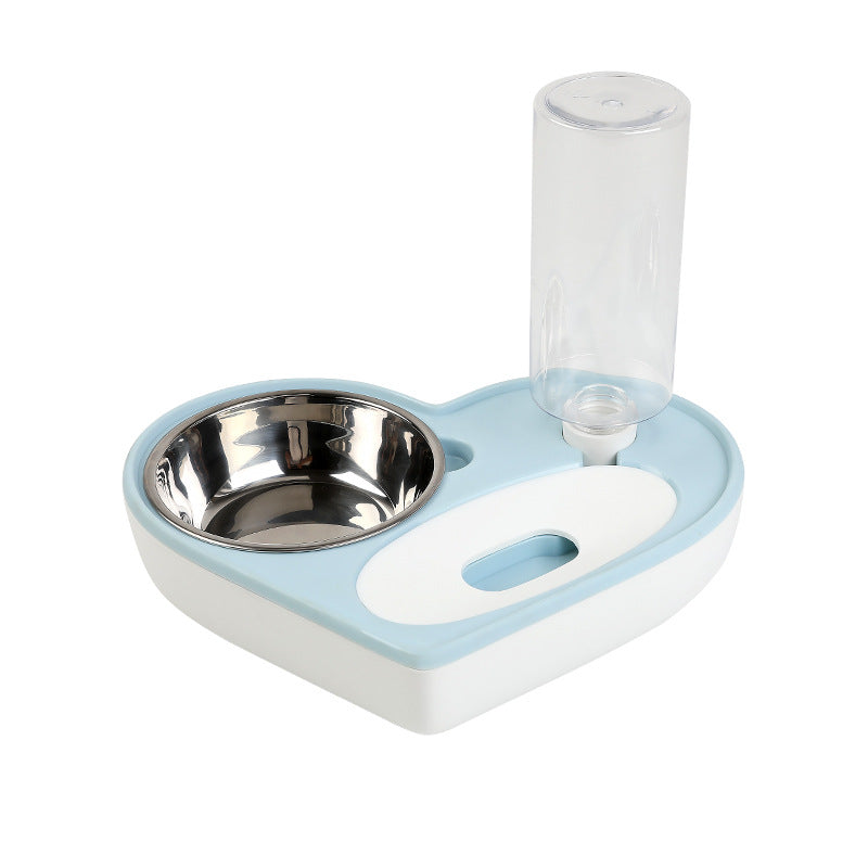 KFX-2971581 Dual-Use Cat and Dog Bowl with Non-Wet Mouth Design - Available in Pink, Blue, and White