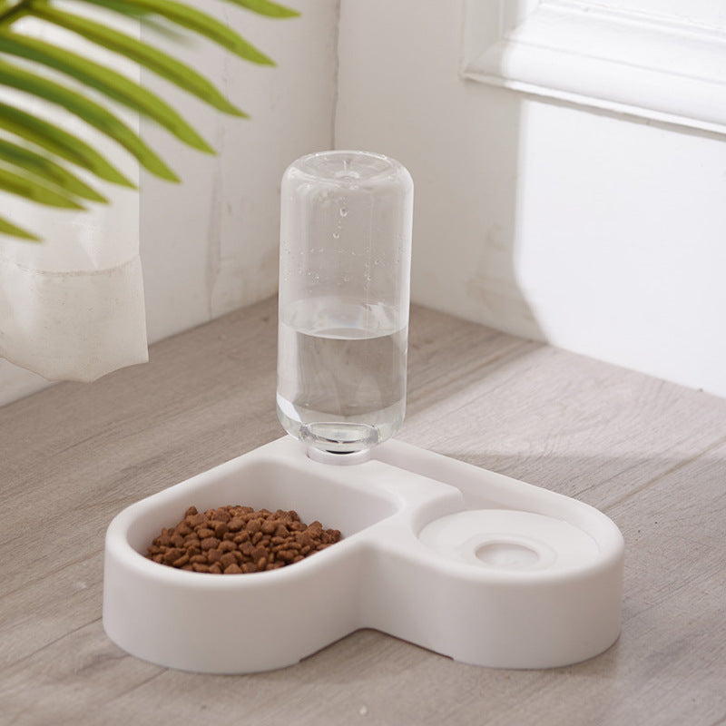 KFX-2971581 Dual-Use Cat and Dog Bowl with Non-Wet Mouth Design - Available in Pink, Blue, and White