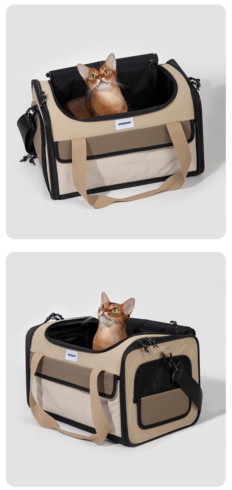 KFX-2973629 Portable Cat Bag - One-Shoulder Crossbody in Maroon, Durable Nylon Material