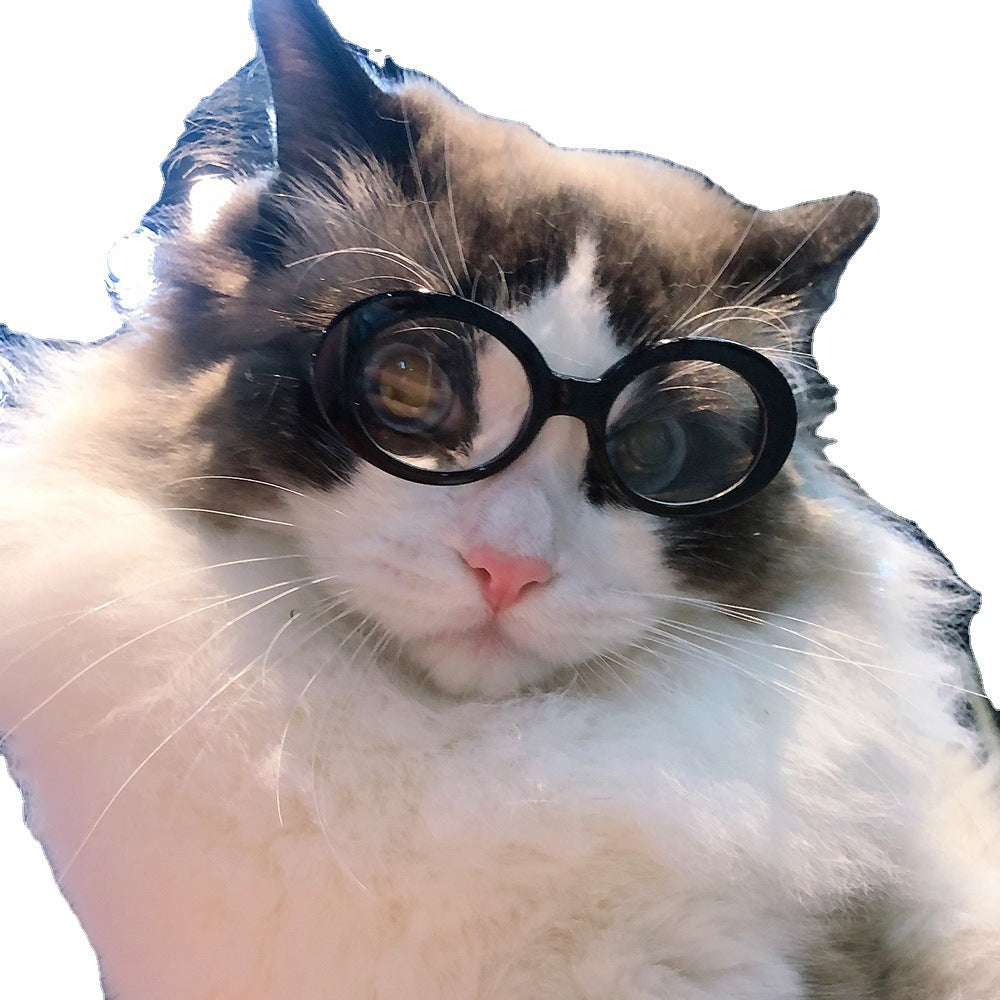KFX-2978749 Multi-Color Round Frame Sunglasses for Dogs and Cats - UV380 Protection