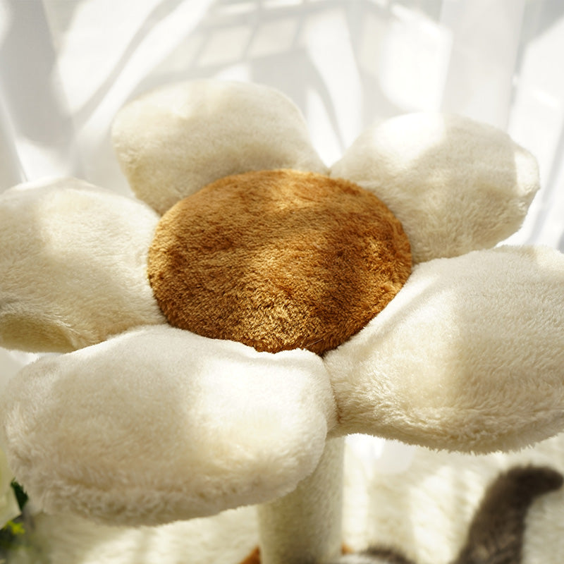 KFX-2980413 Cat Climbing Frame with Integrated Sisal Scratching Post and Plush Nest