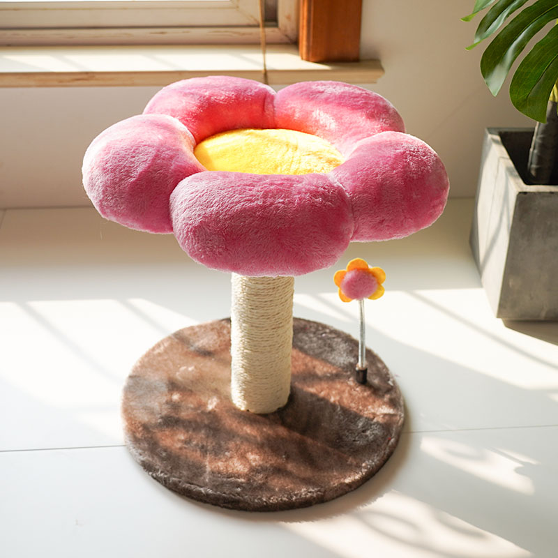 KFX-2980413 Cat Climbing Frame with Integrated Sisal Scratching Post and Plush Nest