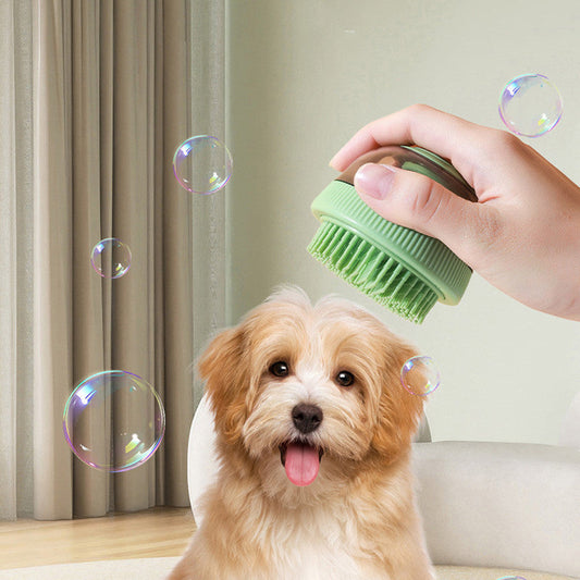 KFX-2982717 2-in-1 Pet Bath Brush Replacement Head - ABS Material for Dogs in Green, Purple, Blue