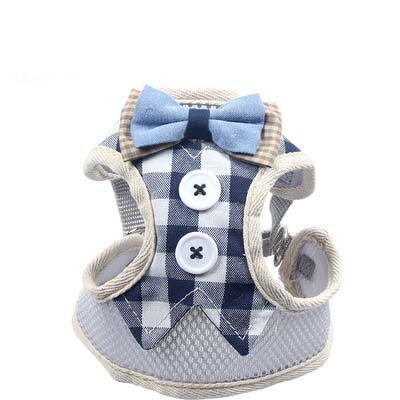 KFX-2986173 Adjustable Cat Harness with Leash – Available in Pink, Blue, Beige, and Gray Options