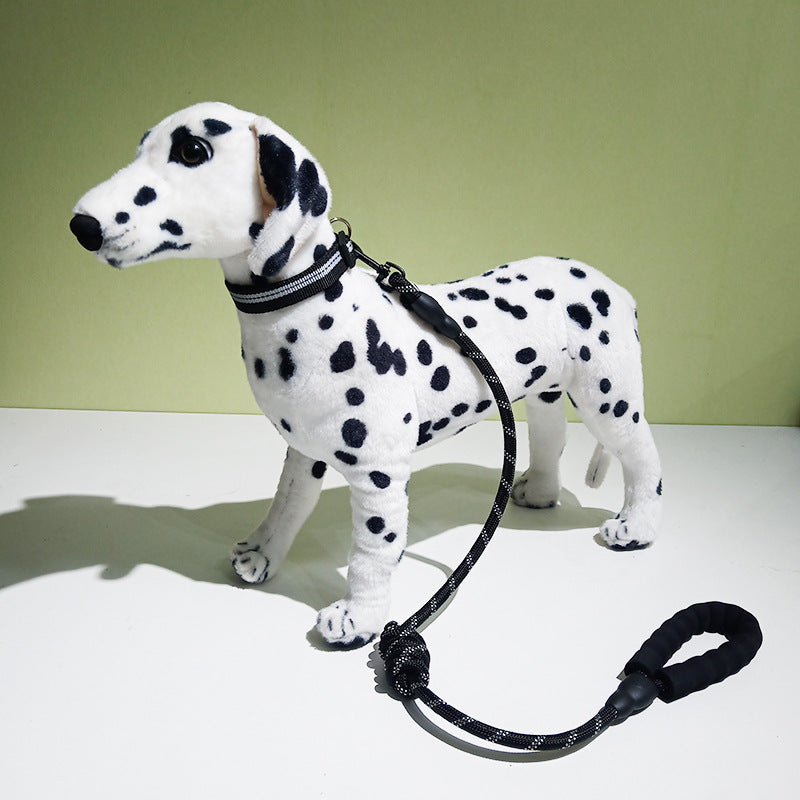 KFX-2986685 Reflective Dog Collar with Decorative Necklace and Leash Set