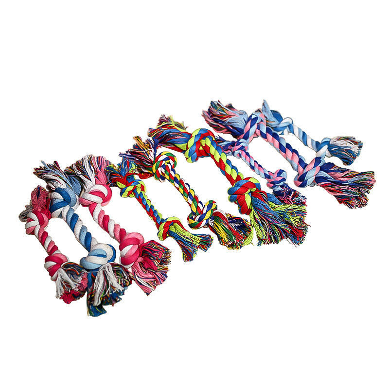 KFX-2987709 Durable Cotton Rope Dog Knot Toy for Play and Chewing