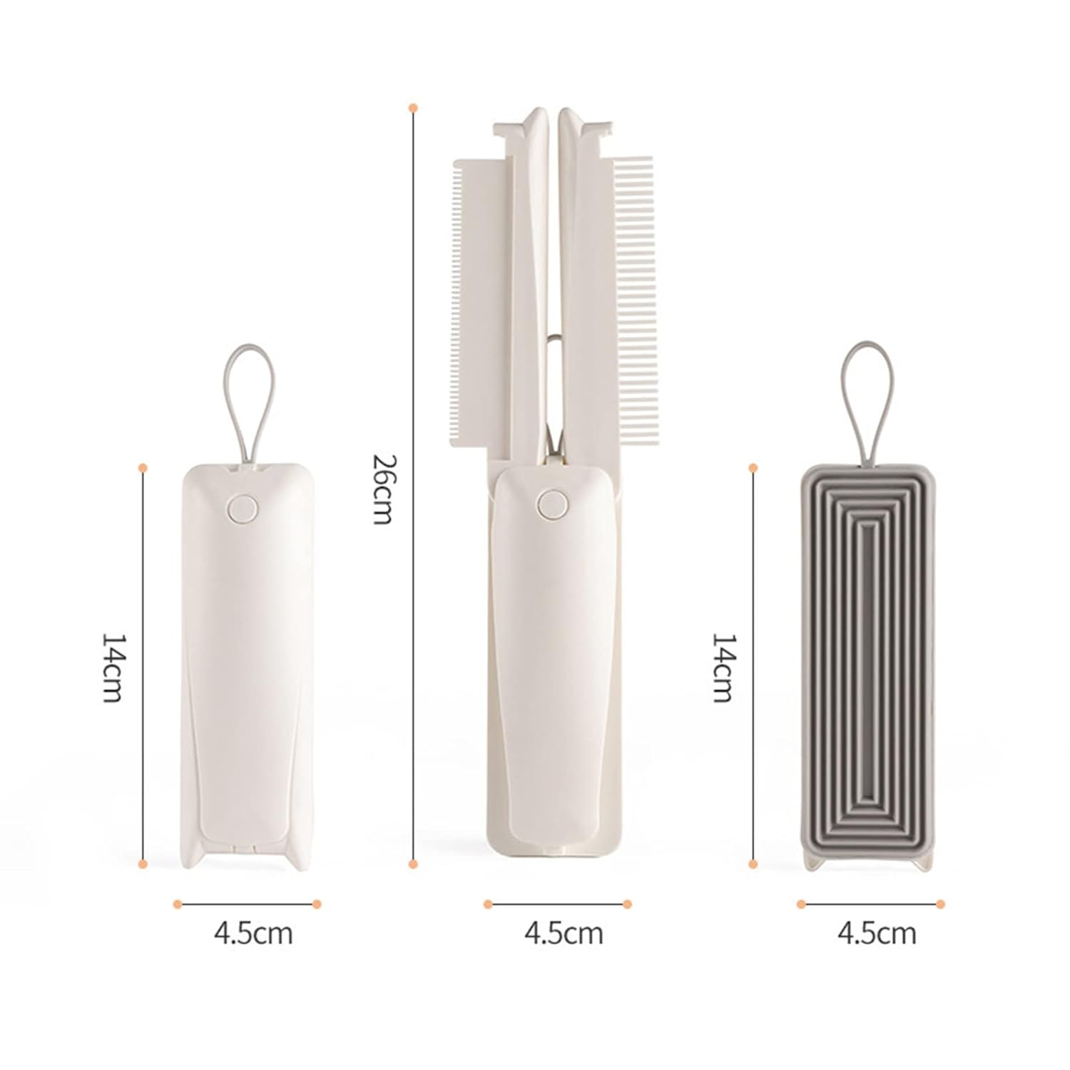 KFX-2990141 Professional 3-in-1 Pet Grooming Comb with Rounded Pins and Lint Brush for Cats and Dogs