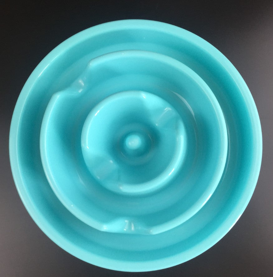 KFX-2992829 Puzzle Anti-Smashing Slow Feeder Dog Bowl for All Breeds, 28x28x5cm ABS Material