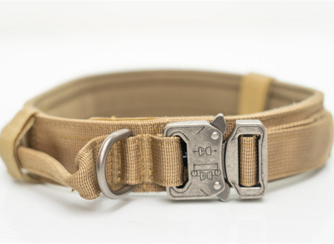 KFX-2994621 Nylon Dog Collars for Medium and Large Dogs in Khaki, Black, and Army Green