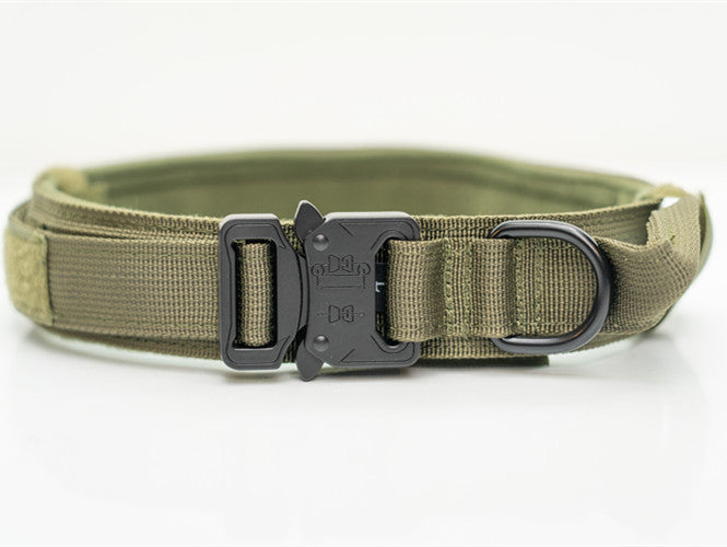 KFX-2994621 Nylon Dog Collars for Medium and Large Dogs in Khaki, Black, and Army Green