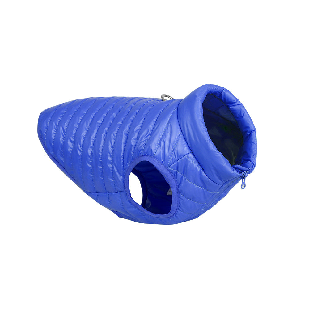KFX-2998077 Autumn and Winter Full Nylon Zipper Puppy Jacket in Multiple Colors for Dogs