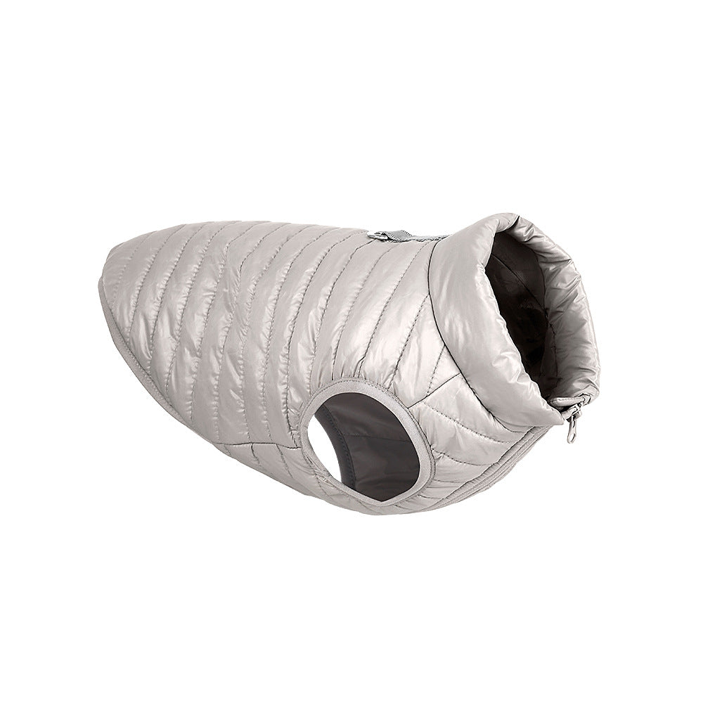 KFX-2998077 Autumn and Winter Full Nylon Zipper Puppy Jacket in Multiple Colors for Dogs