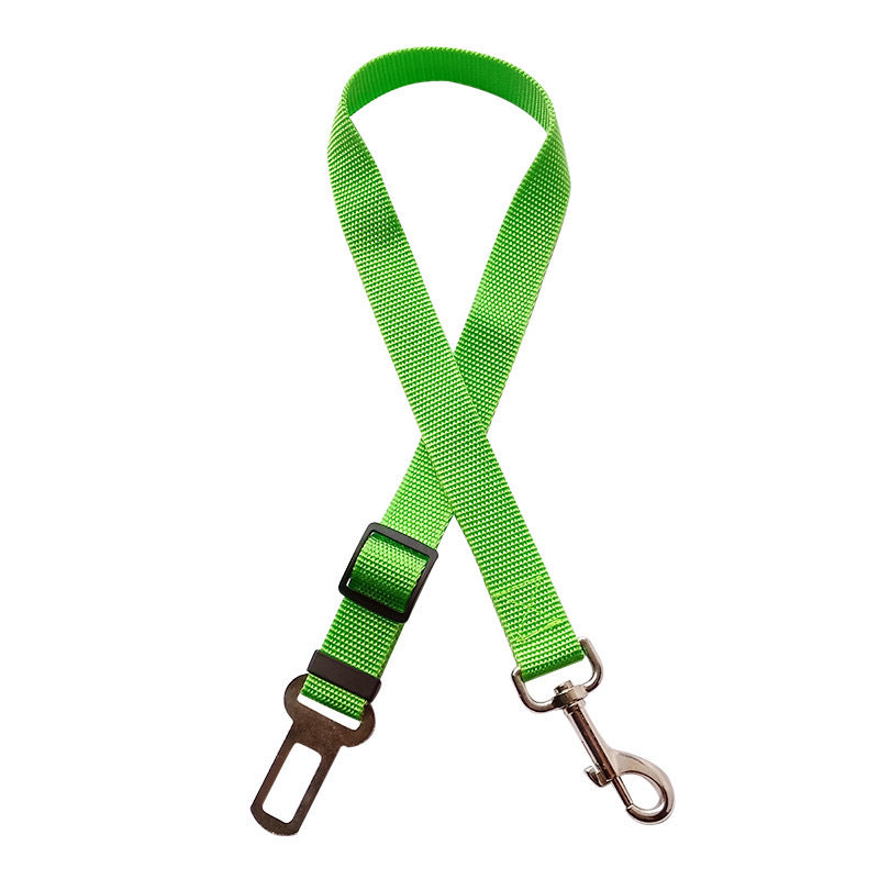 KFX-2998205 Adjustable Pet Car Safety Belt for Dogs and Cats - Durable Nylon Clip Harness for Vehicle Restraint