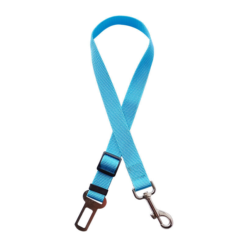 KFX-2998205 Adjustable Pet Car Safety Belt for Dogs and Cats - Durable Nylon Clip Harness for Vehicle Restraint