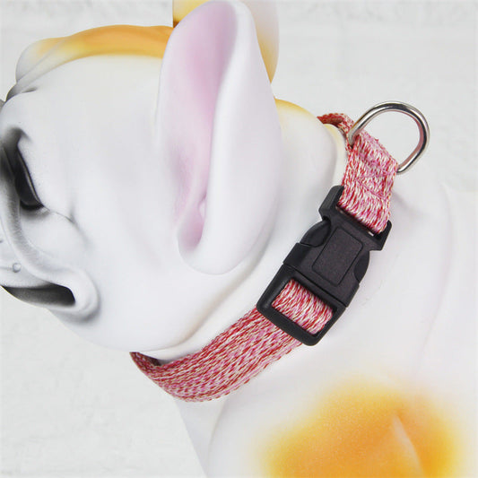 KFX-3000381 Breathable Soft Dog Collar with Safety Plug and Rope, Available in Multiple Colors and Sizes