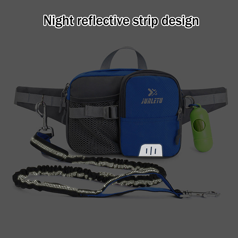 KFX-3003965 Reflective Nylon Dog Walking Rope with Handheld Grip - Multiple Colors Available