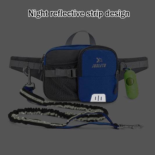 KFX-3003965 Reflective Nylon Dog Walking Rope with Handheld Grip - Multiple Colors Available