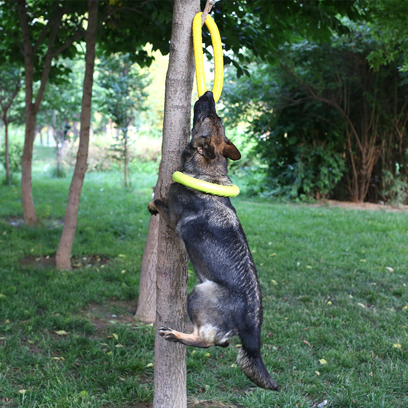 KFX-3004989 Durable EVA Dog Training Pull Ring for Interactive Play and Anxiety Relief