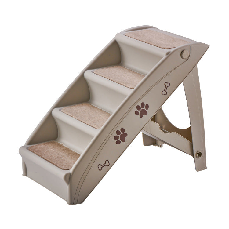 KFX-3005629 Foldable Non-slip Stairs for Small Dogs and Cats - Home Bed and Sofa Steps in Multiple Colors
