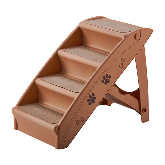 KFX-3005629 Foldable Non-slip Stairs for Small Dogs and Cats - Home Bed and Sofa Steps in Multiple Colors