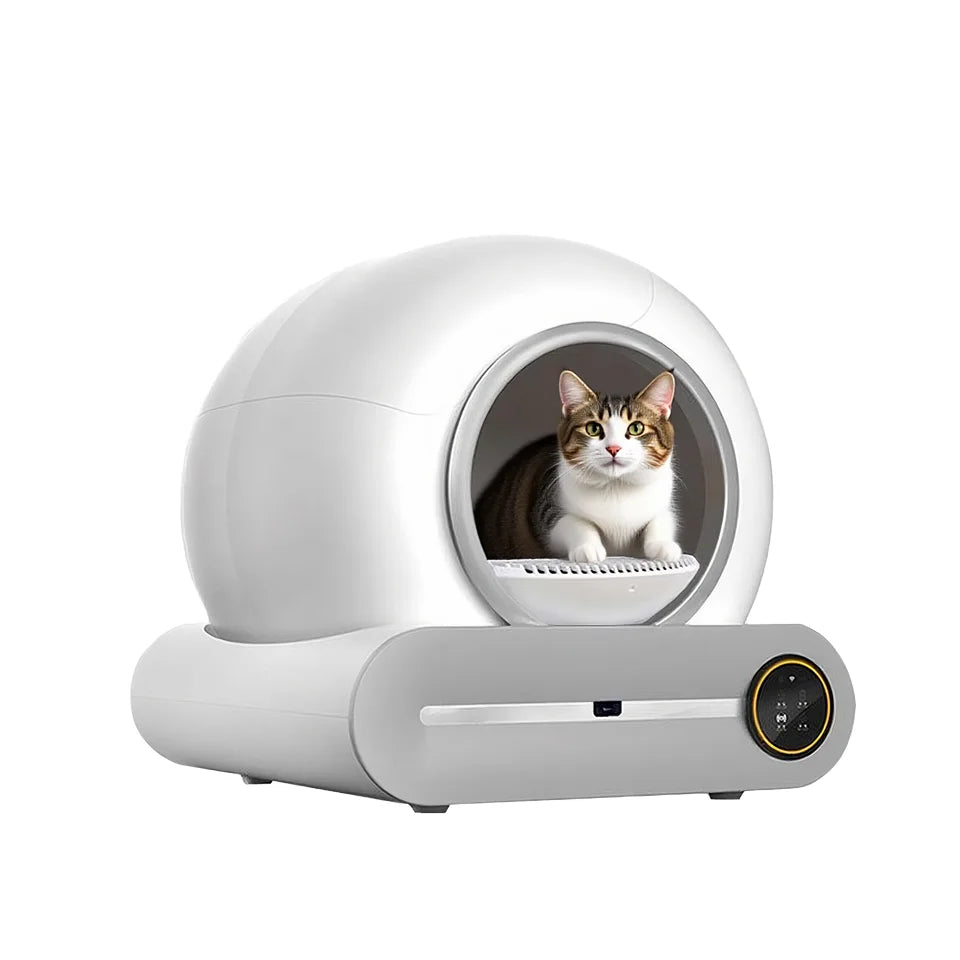 KFX-300755 Automatic Smart Self-Cleaning Cat Litter Box with Odor Control and Large Capacity