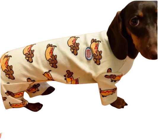 KFX-3008701 Cotton-Padded Four-Leg Coat for Pets - Warm and Cold-Proof, Available in Multiple Sizes