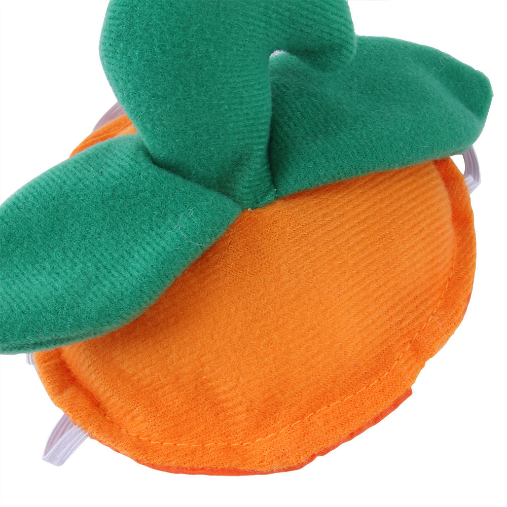 KFX-3008957 Pet Green Leaf Pumpkin Headgear for Festive Pet Costumes