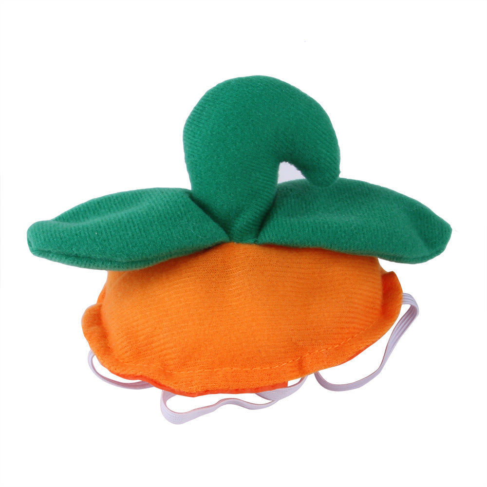 KFX-3008957 Pet Green Leaf Pumpkin Headgear for Festive Pet Costumes