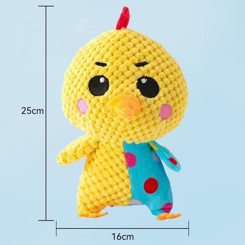KFX-3010749 Plush Sound Toy for Dogs - Variety of Fun Animal Designs to Relieve Boredom