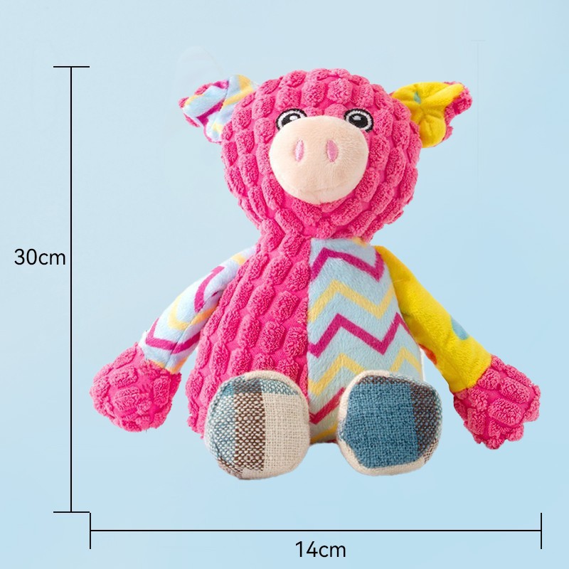 KFX-3010749 Plush Sound Toy for Dogs - Variety of Fun Animal Designs to Relieve Boredom