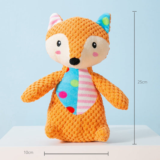 KFX-3010749 Plush Sound Toy for Dogs - Variety of Fun Animal Designs to Relieve Boredom