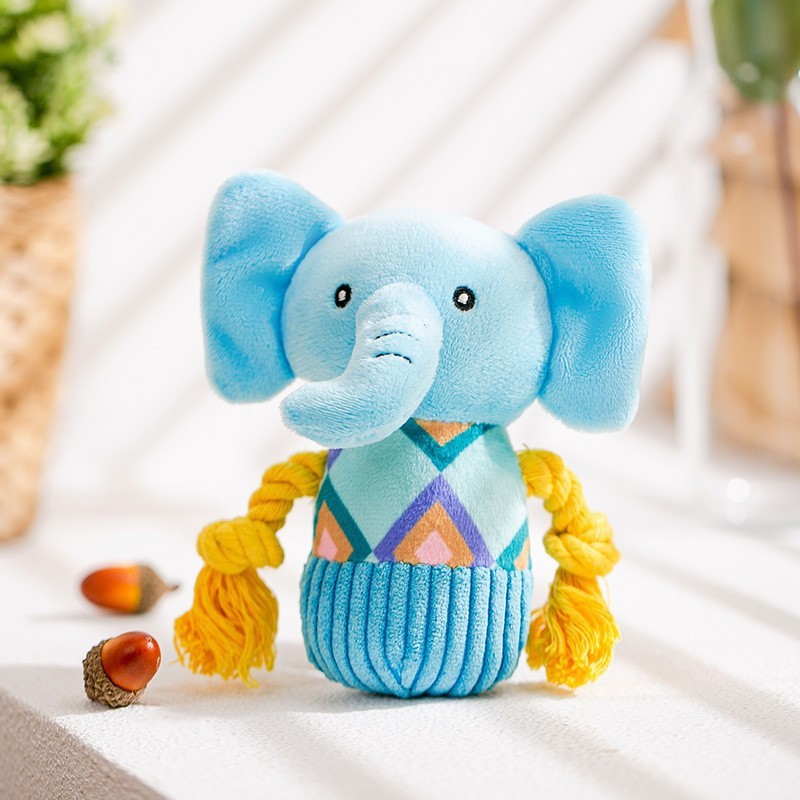 KFX-3010749 Plush Sound Toy for Dogs - Variety of Fun Animal Designs to Relieve Boredom