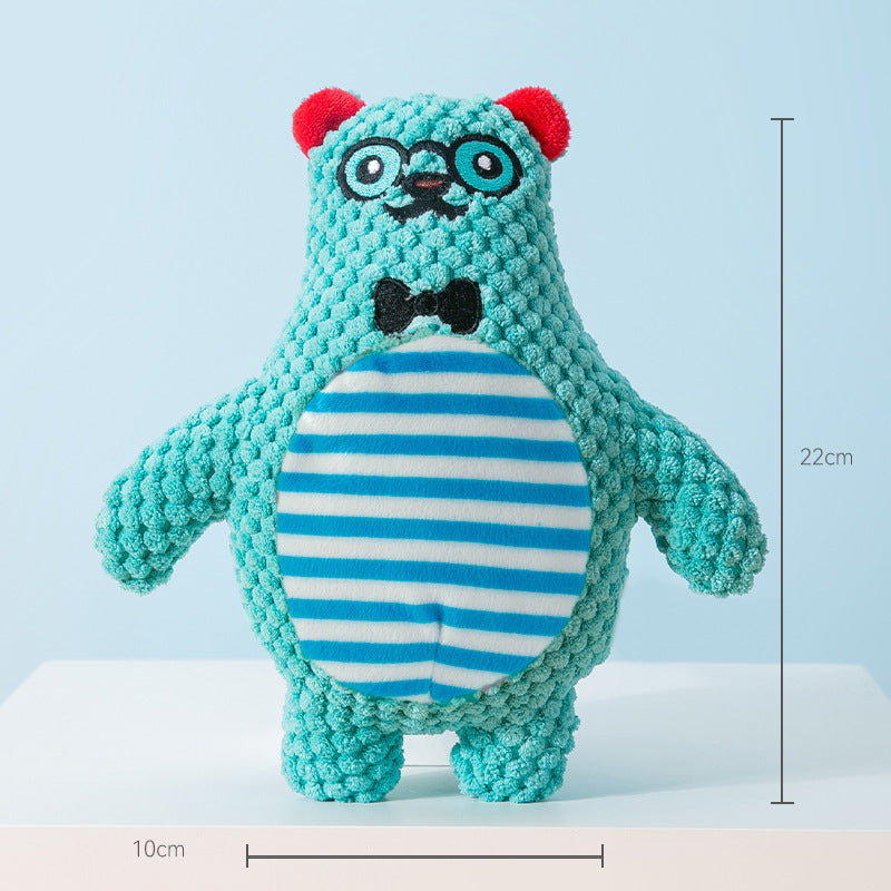 KFX-3010749 Plush Sound Toy for Dogs - Variety of Fun Animal Designs to Relieve Boredom