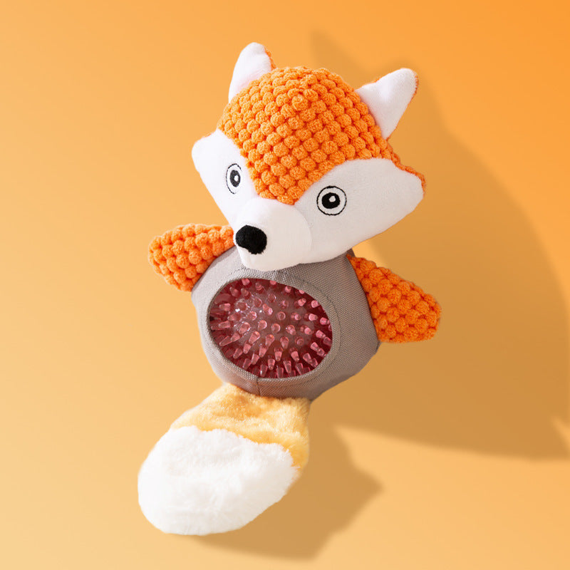 KFX-3010749 Plush Sound Toy for Dogs - Variety of Fun Animal Designs to Relieve Boredom