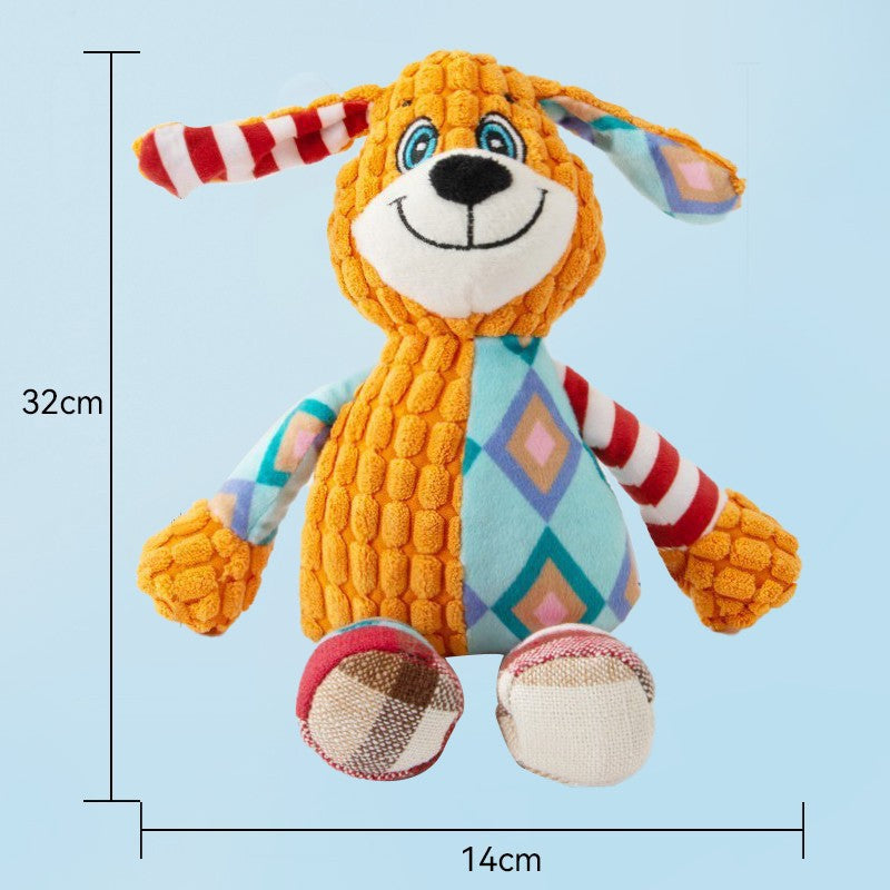 KFX-3010749 Plush Sound Toy for Dogs - Variety of Fun Animal Designs to Relieve Boredom