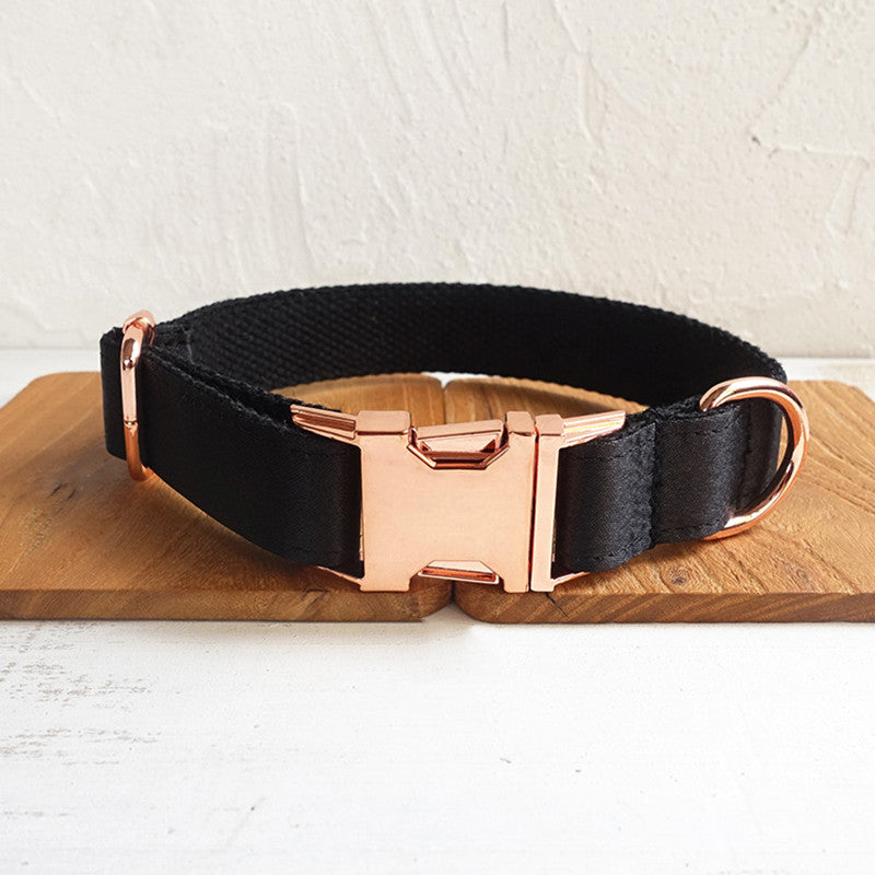 KFX-3011901 Durable Polyester Black Dog Collar for Everyday Use