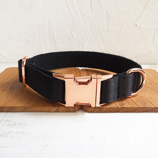 KFX-3011901 Durable Polyester Black Dog Collar for Everyday Use