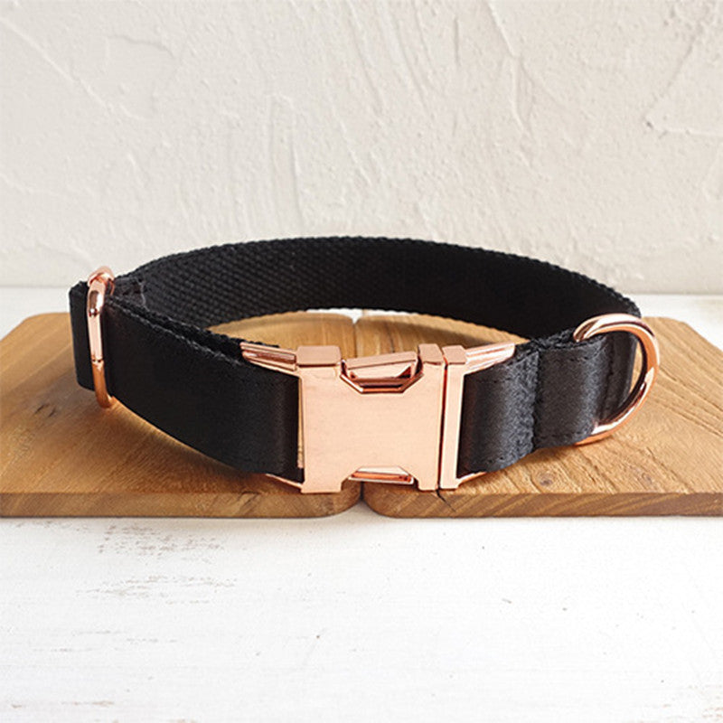 KFX-3011901 Durable Polyester Black Dog Collar for Everyday Use