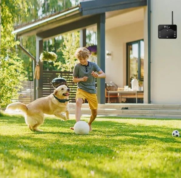 KFX-3015357 Wireless Electric Dog Fence System with Waterproof Training Collar for Small to Large Dogs