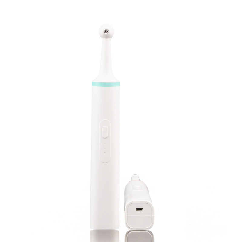 KFX-3017533 Pet Electric Tooth Polisher with Threaded Brush Head and Two Power Supply Options