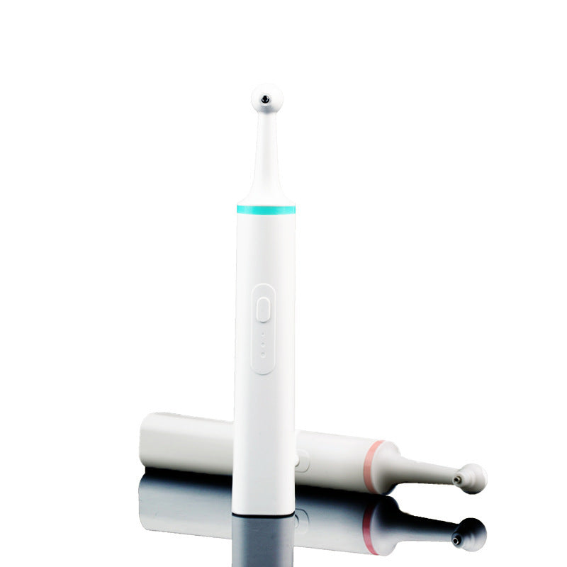 KFX-3017533 Pet Electric Tooth Polisher with Threaded Brush Head and Two Power Supply Options