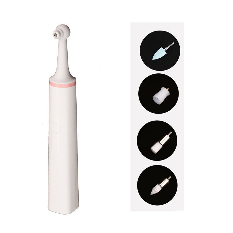 KFX-3017533 Pet Electric Tooth Polisher with Threaded Brush Head and Two Power Supply Options