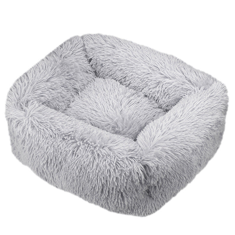 KFX-3019709 Cozy Long Hair Square Pet Nest Mat in Various Colors and Sizes