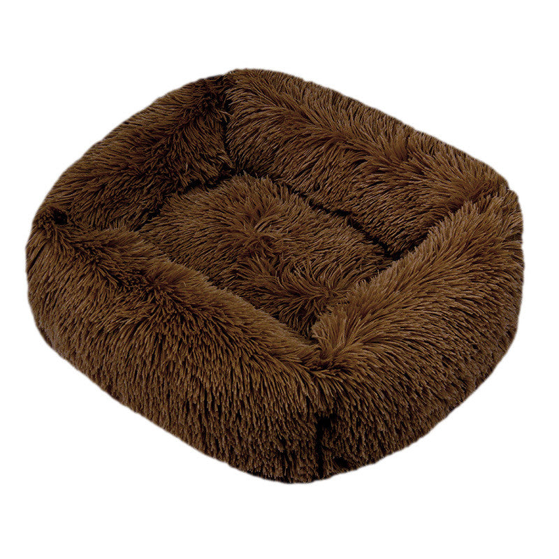 KFX-3019709 Cozy Long Hair Square Pet Nest Mat in Various Colors and Sizes