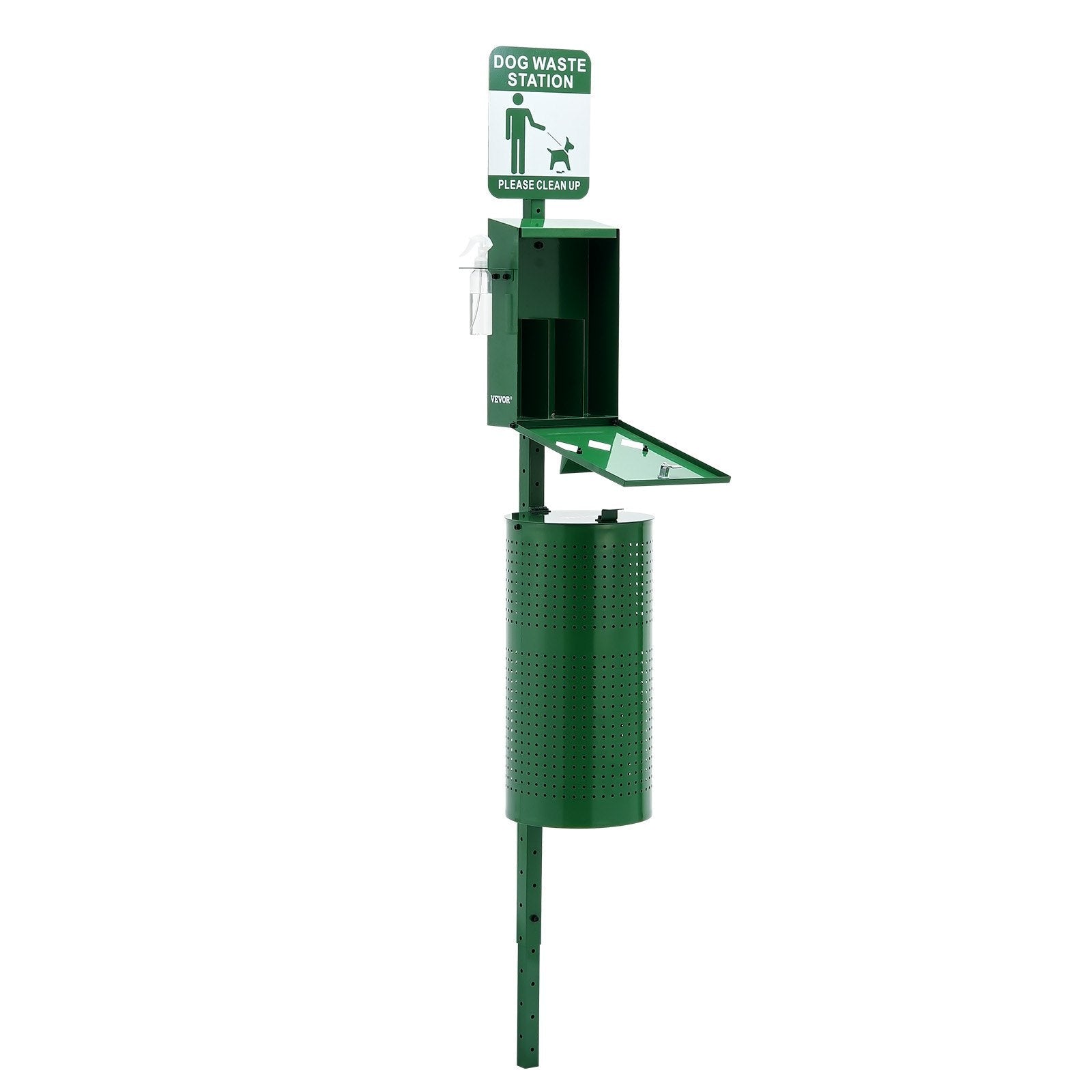 KFX-3021117 Dog Waste Station with 600 Bags, 11.5-Gallon Trash Can, and Easy Access Dispenser