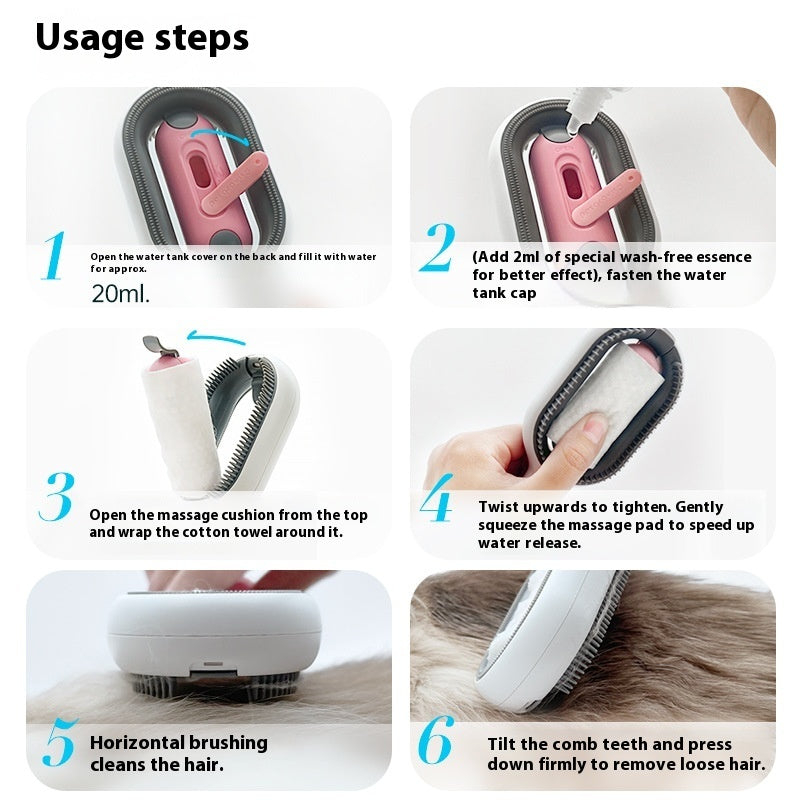 KFX-3021245 Pet Hair Removal Comb with ABS Silicone for Effective Grooming