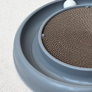 KFX-3022909 Interactive Cat Scratching Board with Ball Track for Indoor Cats - Engaging Toy for Kittens and Adult Cats